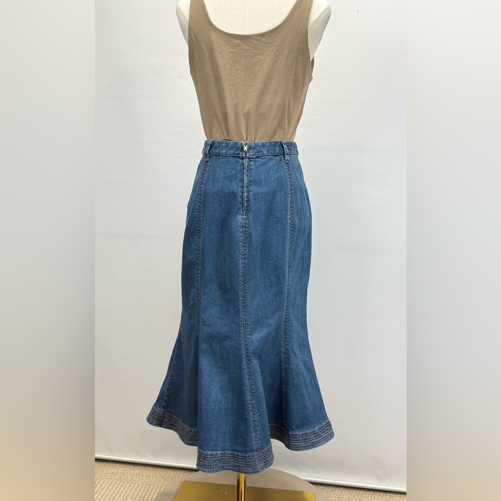 REFORMATION medium blue wash denim mermaid skirt size S - Picture 7 of 14
